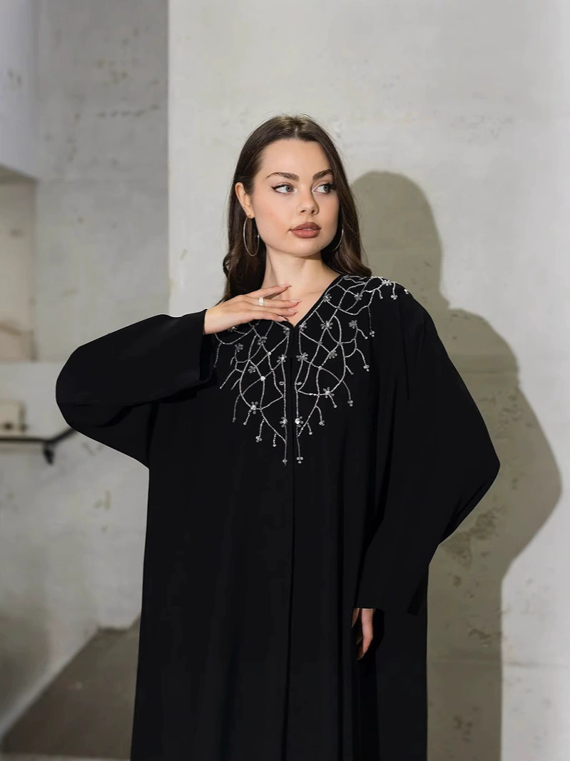 Jalabiya Women Arabic - Abayas for Women Party Dresses Diamonds