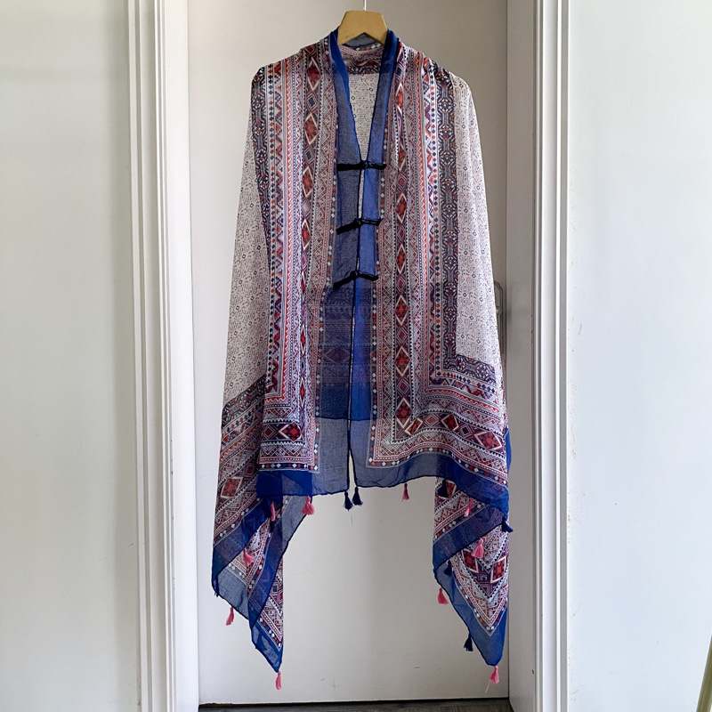Go Ethnic Fashion - New Ethnic Style Paisley Shawl with