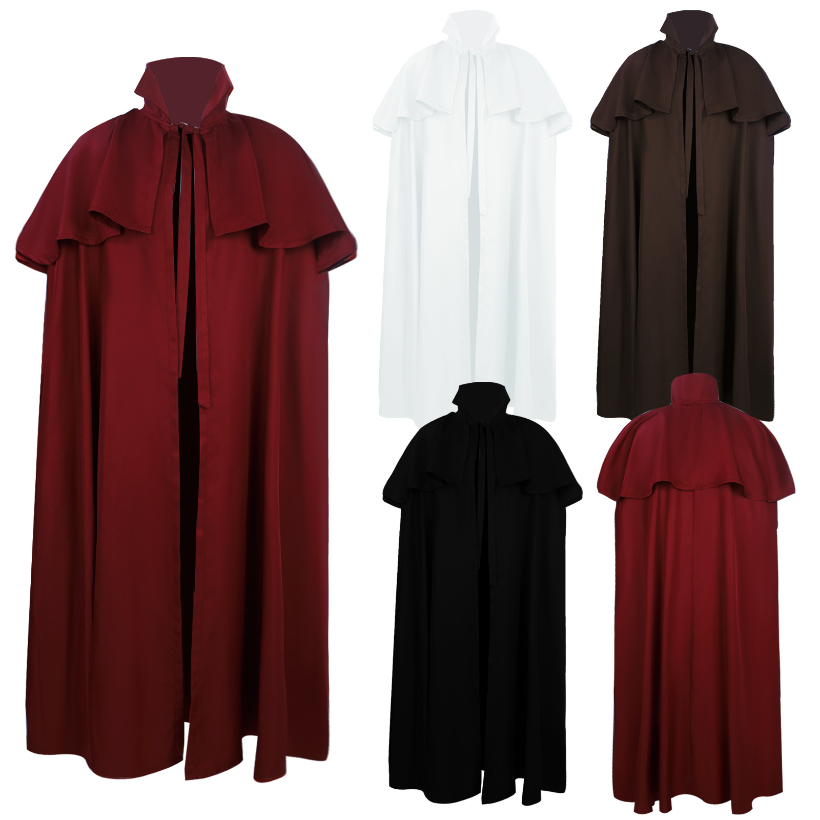 Ethnic Wear - Gothic Style Hooded Coat Long Trench