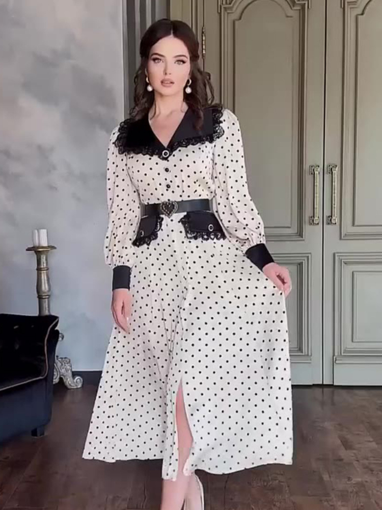 Jalabiya Women Arabic - Eid Muslim Vestidos Women Polka Dot