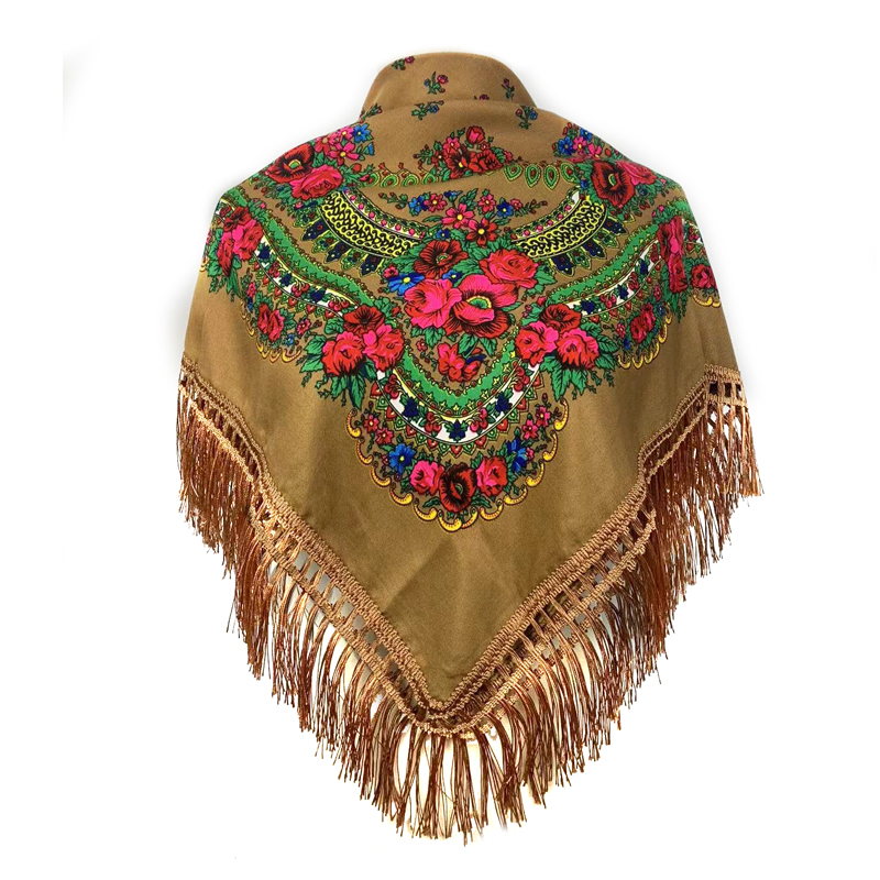 Ethnic Fashion Men - Ethnic Fringed Headband Bandana Babushka Headwrap