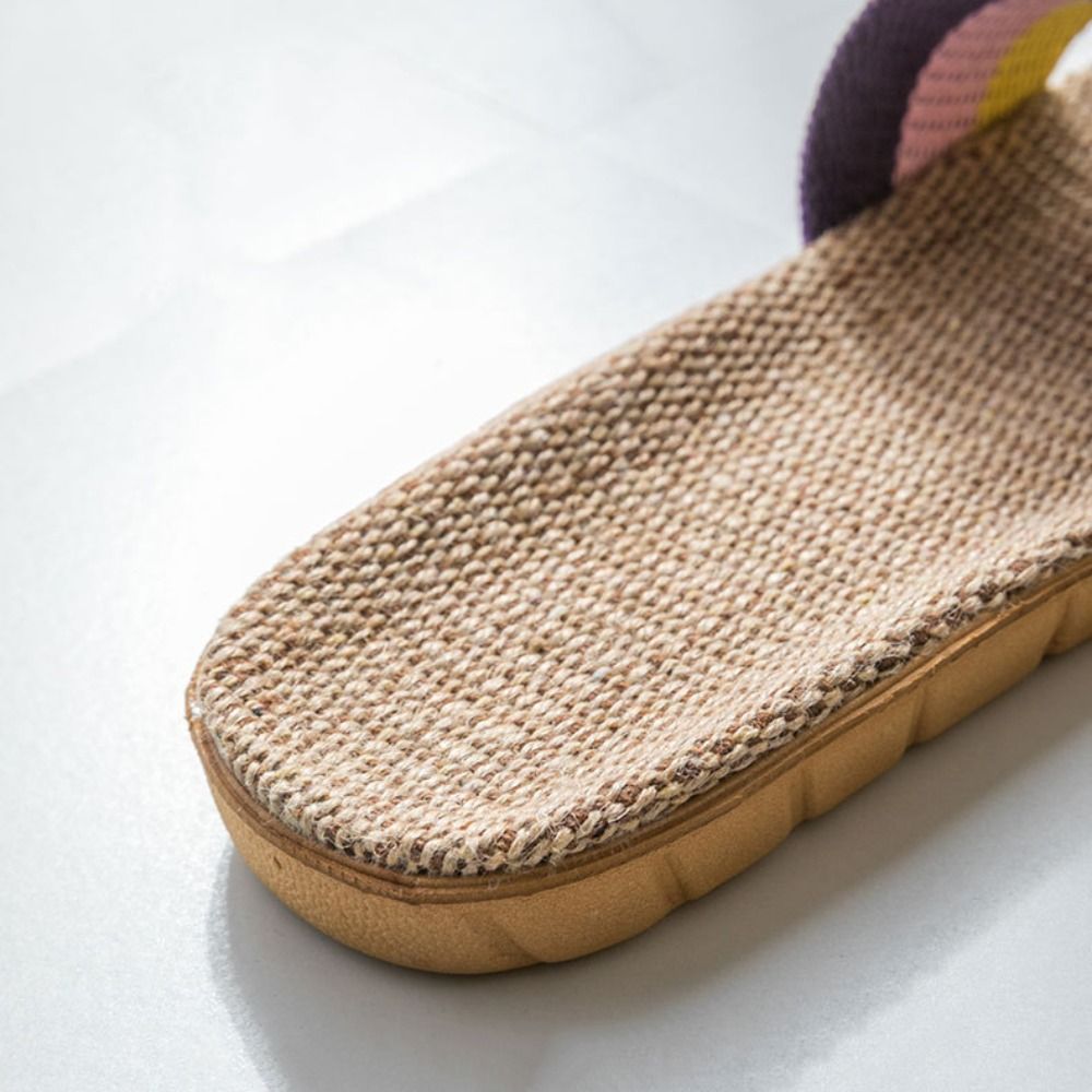 Ethnic Fashion Men - Fashion Ethnic Style Linen Cross Slippers
