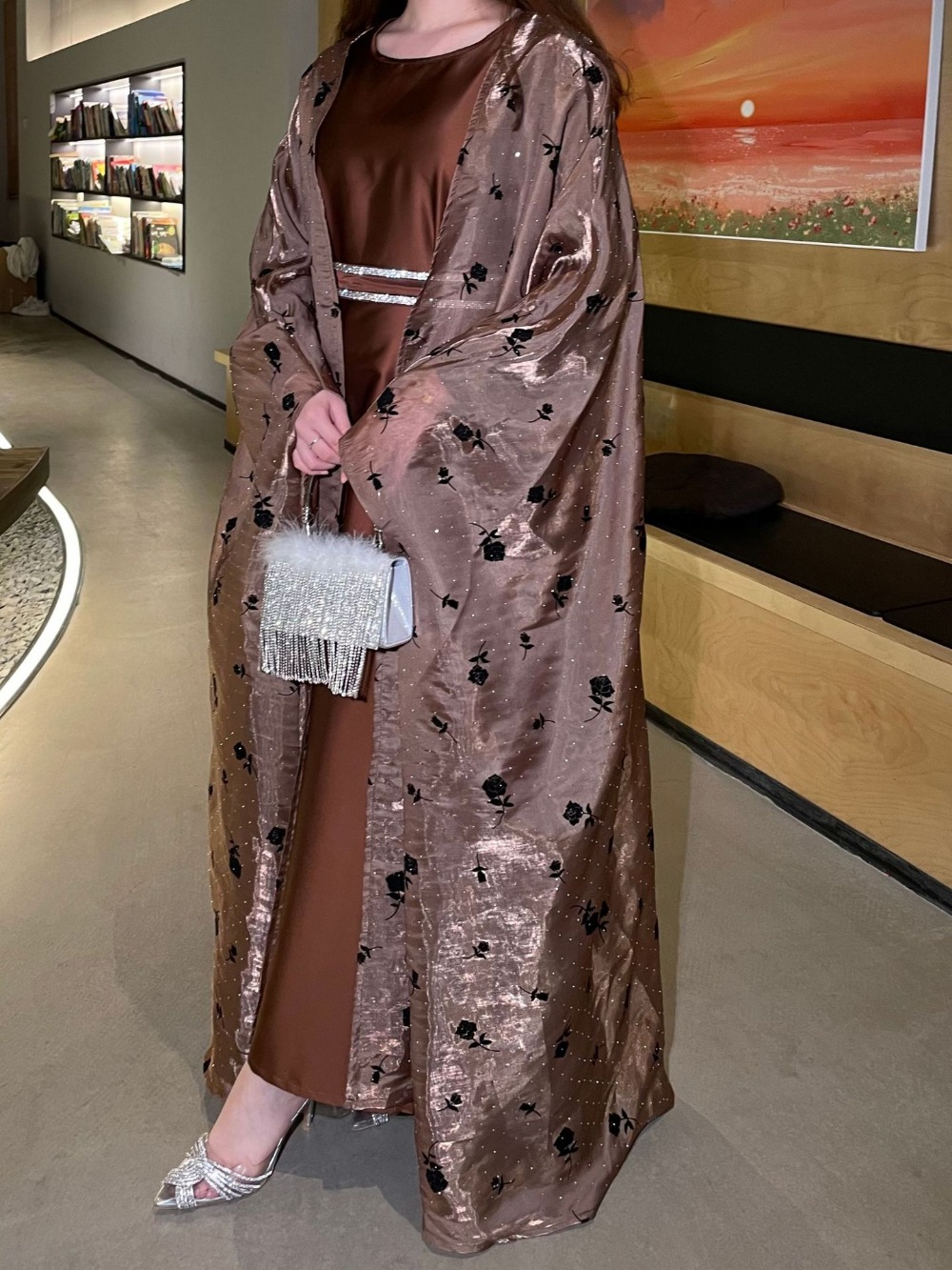 Eid Muslim 2 Piece Set Women P - Jalabiya Women Arabic 评论和价格