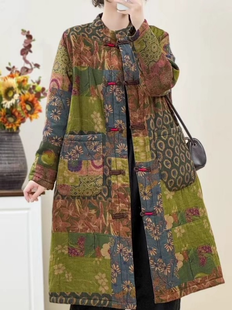 Ethnic Style Retro Floral Plat - Winter Ethnic Fashion For Women 评论和价格