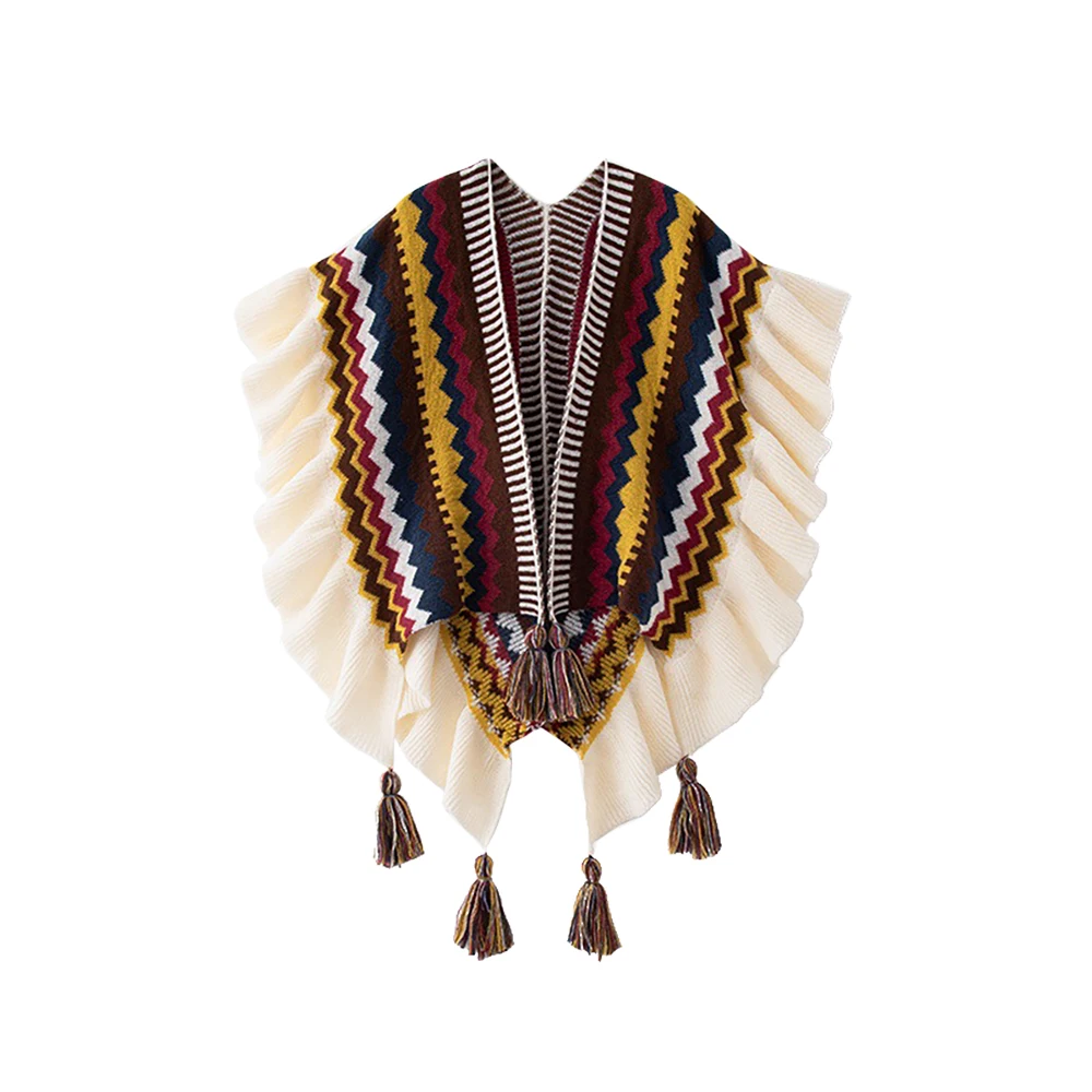 Bohemia Shawl Women Mohair Kni - Winter Ethnic Fashion For Women 评论和价格
