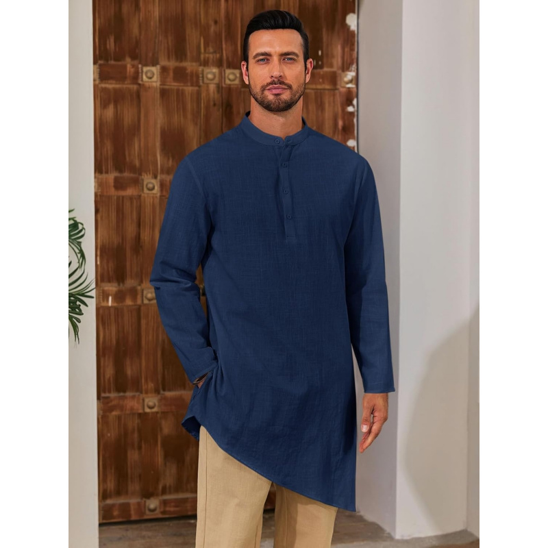 Mens Kaftan Robe Thobe Cotton  - Kurta Men Cotton 评论和价格