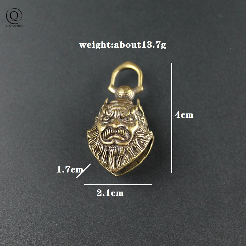 Vintage Brass Zhong Kui Chines - Ethnic Fashion World 评论和价格