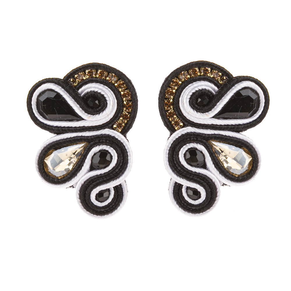 Handmade Soutache Earrings Fas - Ethnic Boho Fashion 评论和价格
