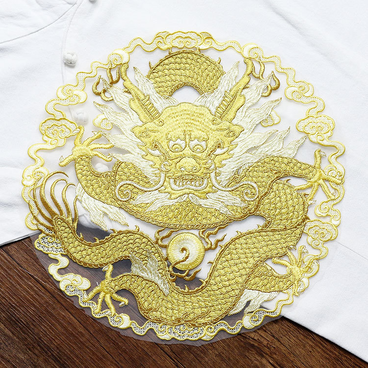 Golden thread dragon circular  - Ethnic Fashion Men 评论和价格