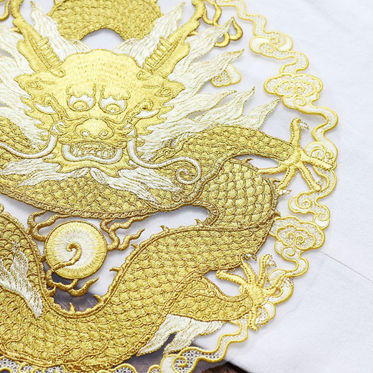 Golden thread dragon circular  - Ethnic Fashion Men 评论和价格