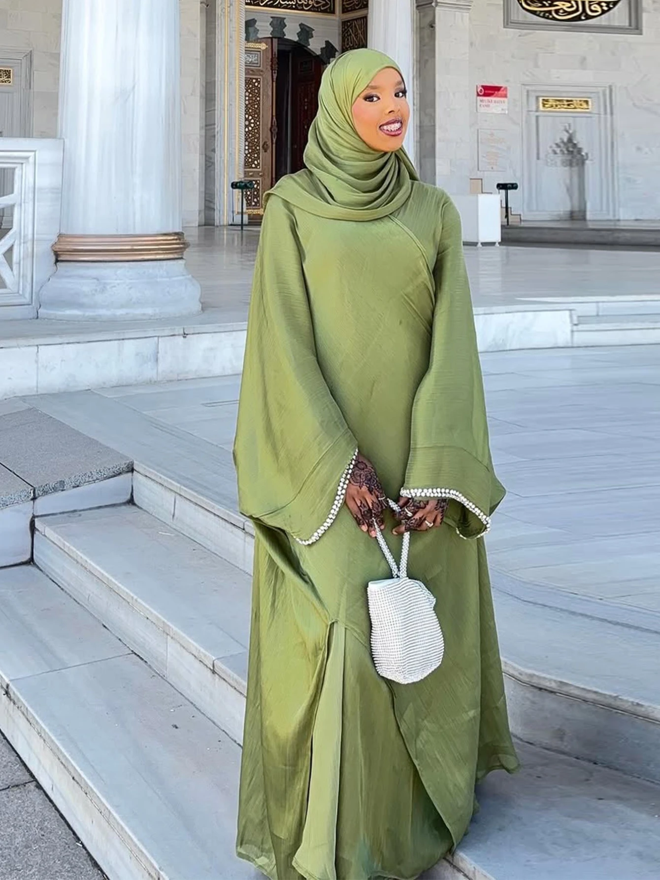 Eid Muslim Abaya Scarf Dress 1 - Jalabiya Women Arabic 评论和价格