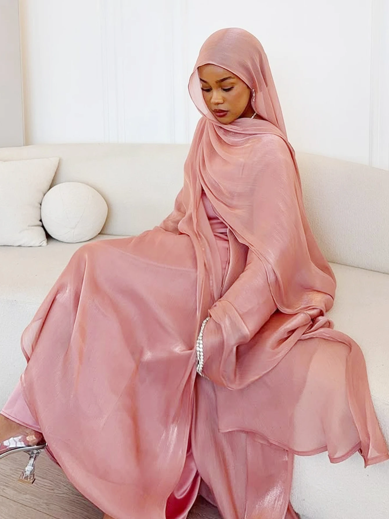 Eid Muslim Abaya Scarf Dress 1 - Jalabiya Women Arabic 评论和价格