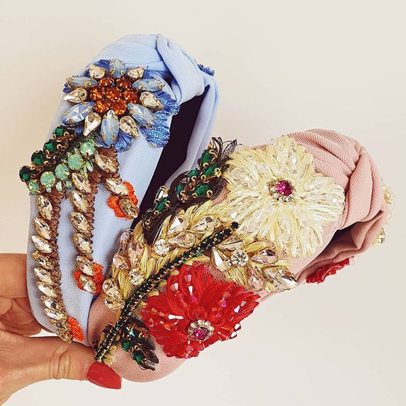 Embroideried Hairband Ethnic H - Go Ethnic Fashion 评论和价格