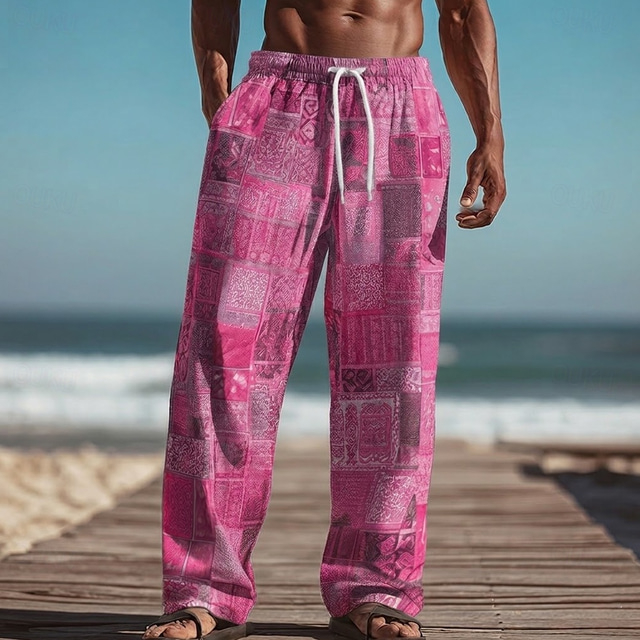 Summer Fashion Retro Ethnic Tr - Ethnic Fashion Men 评论和价格