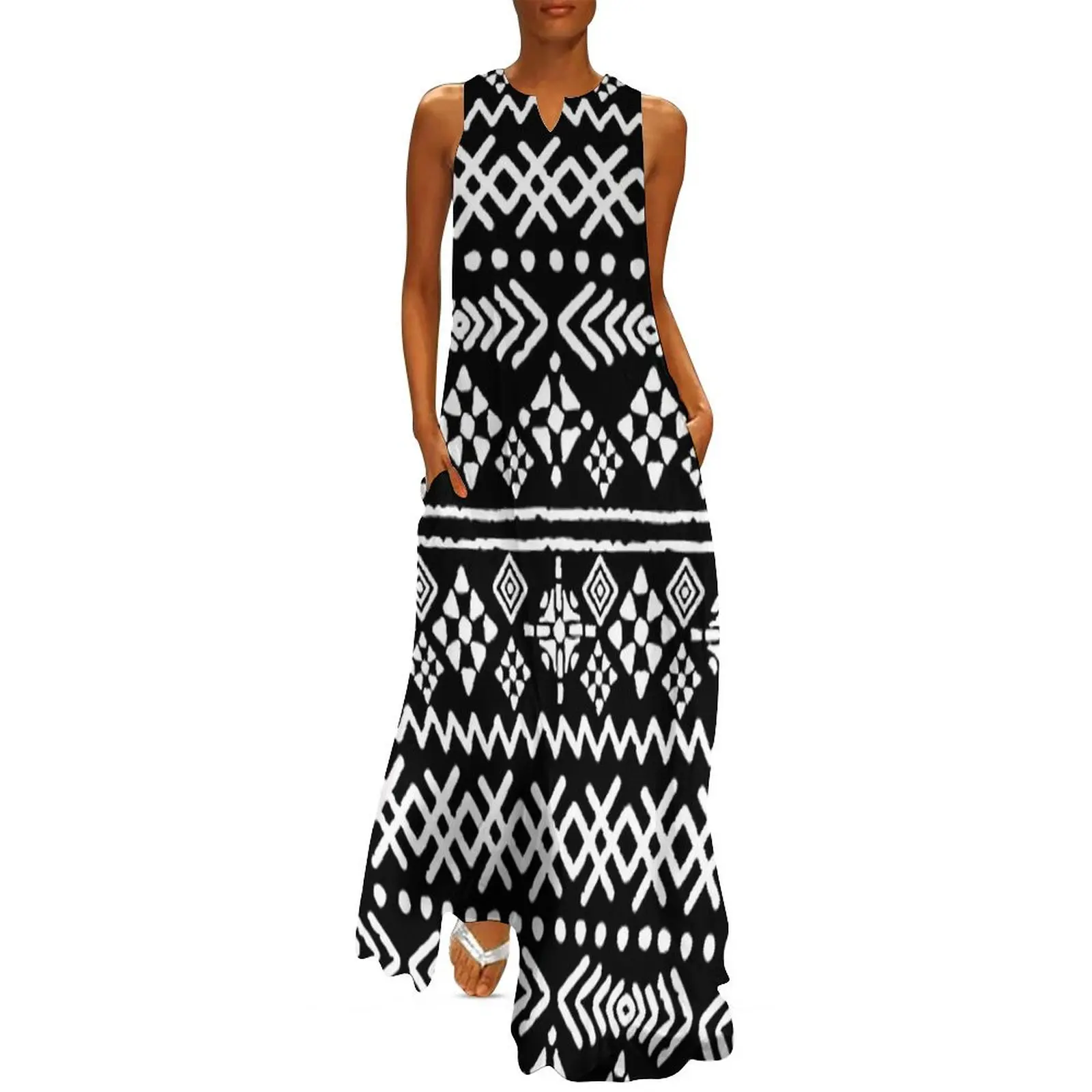 Vintage Ethnic Long Dress Red  - Ethnic Boho Fashion 评论和价格