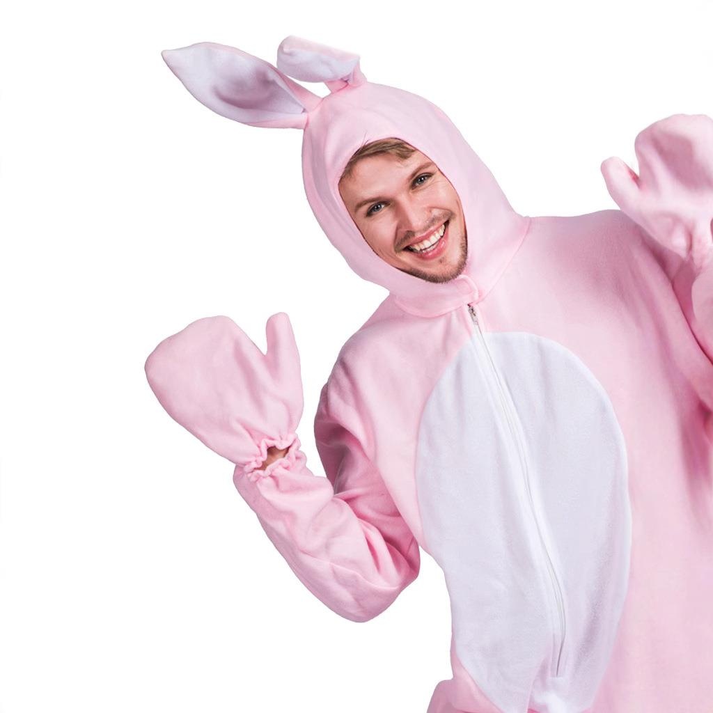 Adult Pink Rabbit Costume Slee - Ethnic Wear 评论和价格