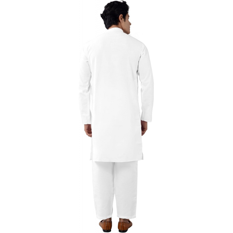 Men's Tunic Cotton Kurta Pajam - Kurta Men Cotton 评论和价格