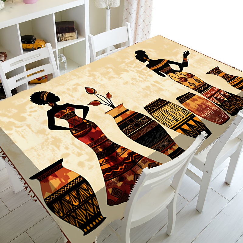 One African-style tablecloth w - Ethnic Fashion House 评论和价格