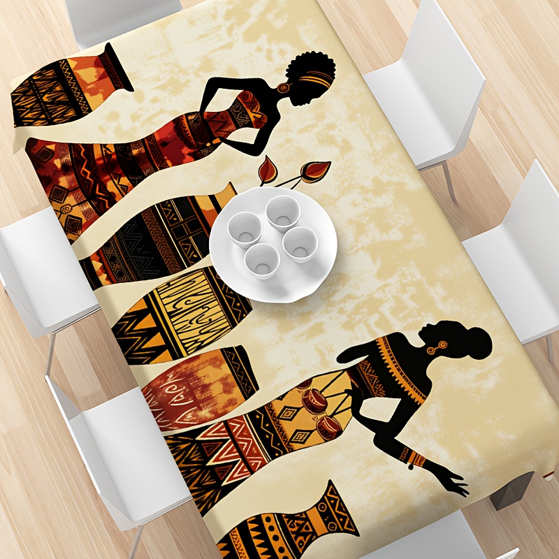 One African-style tablecloth w - Ethnic Fashion House 评论和价格