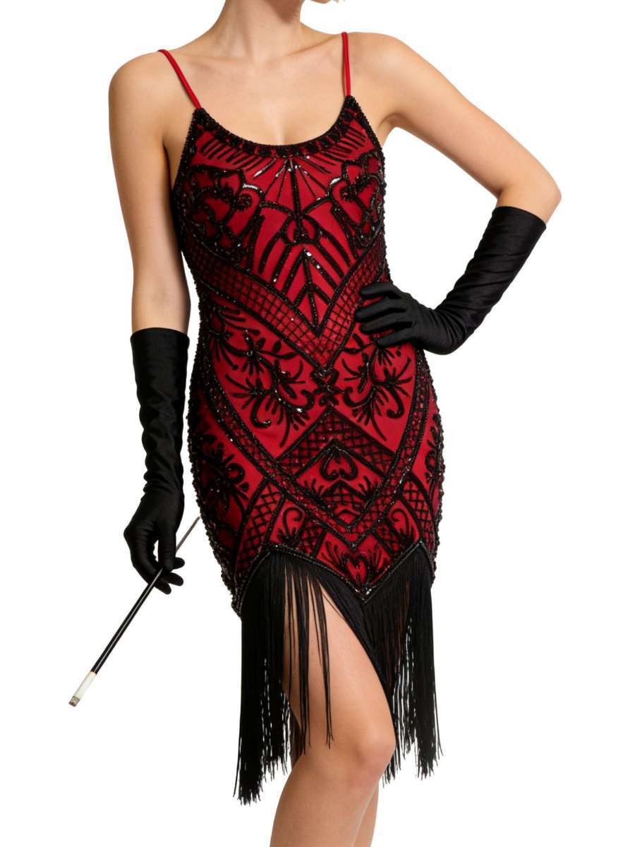 Gatsby Retro Party Dress Stage - Ethnic Wear 评论和价格