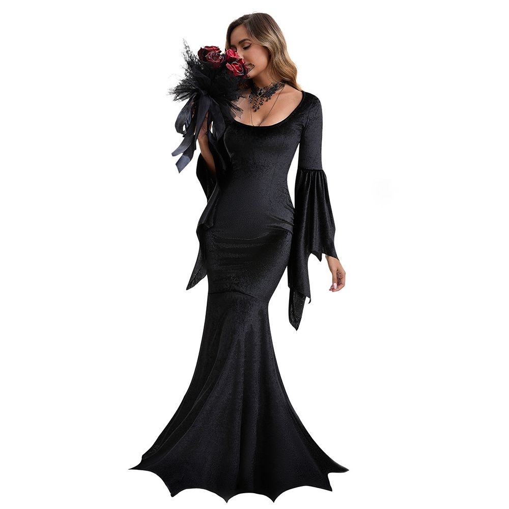 Gothic  Bat Witch Long Dress H - Ethnic Clothing & Online Fashion Store Khaadi Us 评论和价格