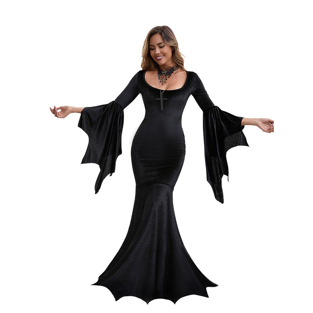 Gothic  Bat Witch Long Dress H - Ethnic Clothing & Online Fashion Store Khaadi Us 评论和价格