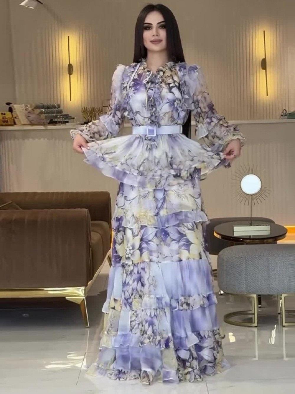 Eid Women Party Dress Abaya Mu - Jalabiya Women Arabic 评论和价格
