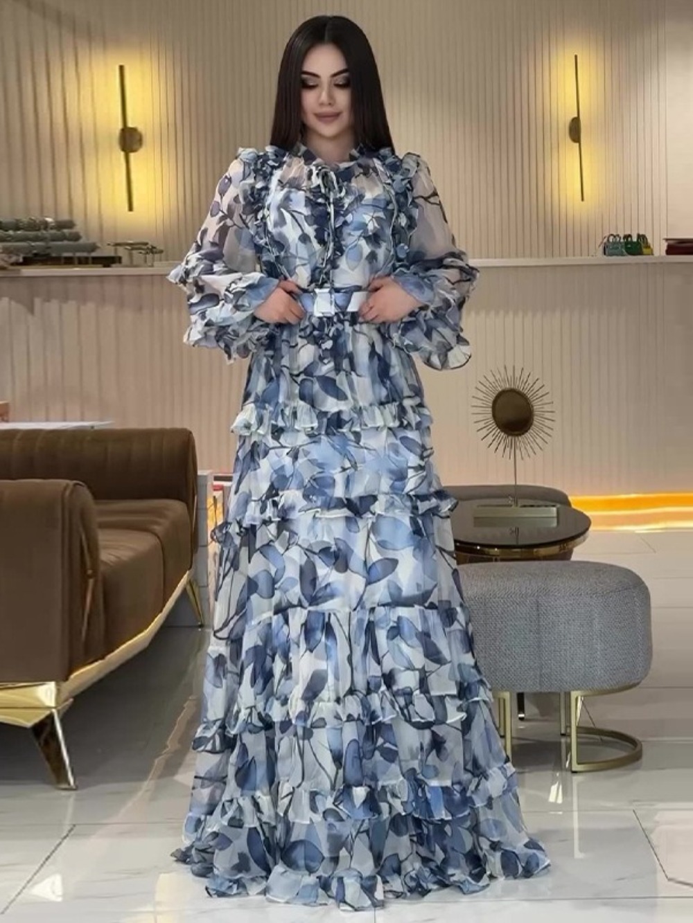 Eid Women Party Dress Abaya Mu - Jalabiya Women Arabic 评论和价格