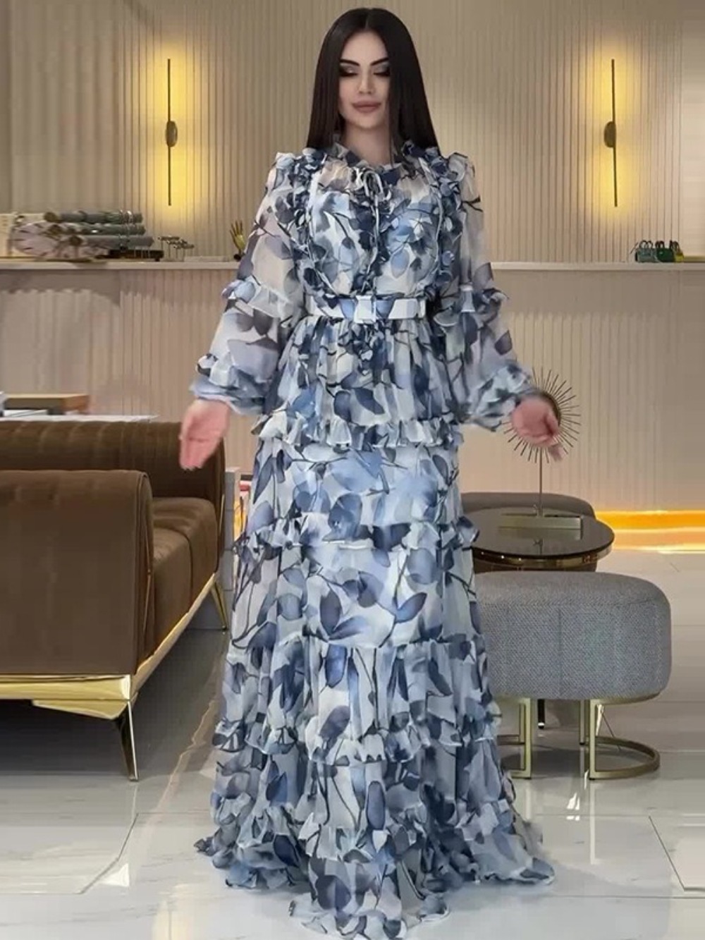 Eid Women Party Dress Abaya Mu - Jalabiya Women Arabic 评论和价格