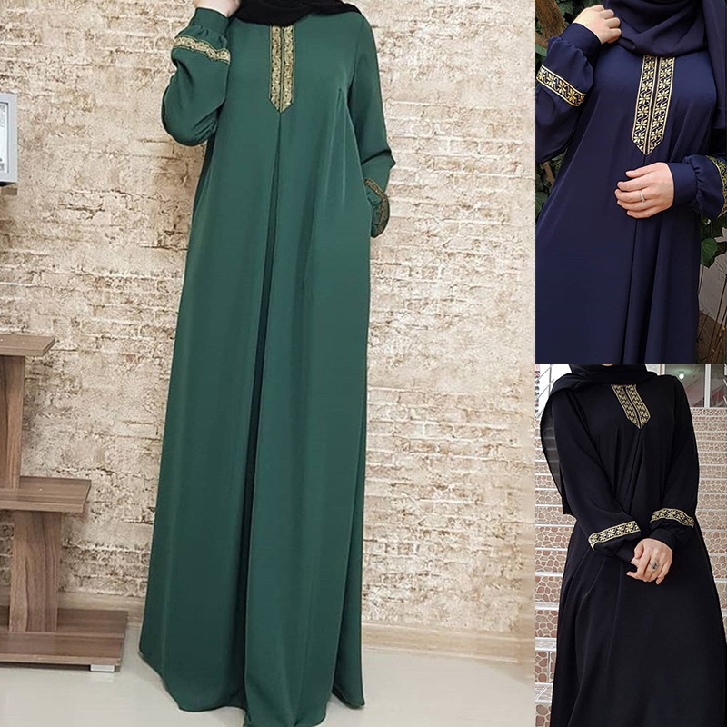 Muslim Ethnic Style Print Abay - Winter Ethnic Fashion For Women 评论和价格