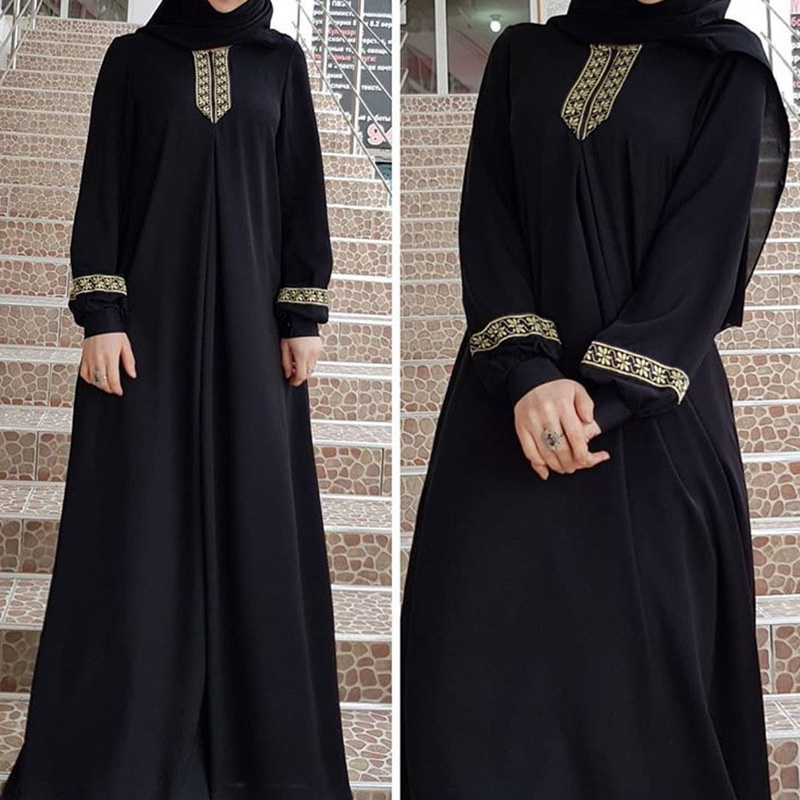 Muslim Ethnic Style Print Abay - Winter Ethnic Fashion For Women 评论和价格
