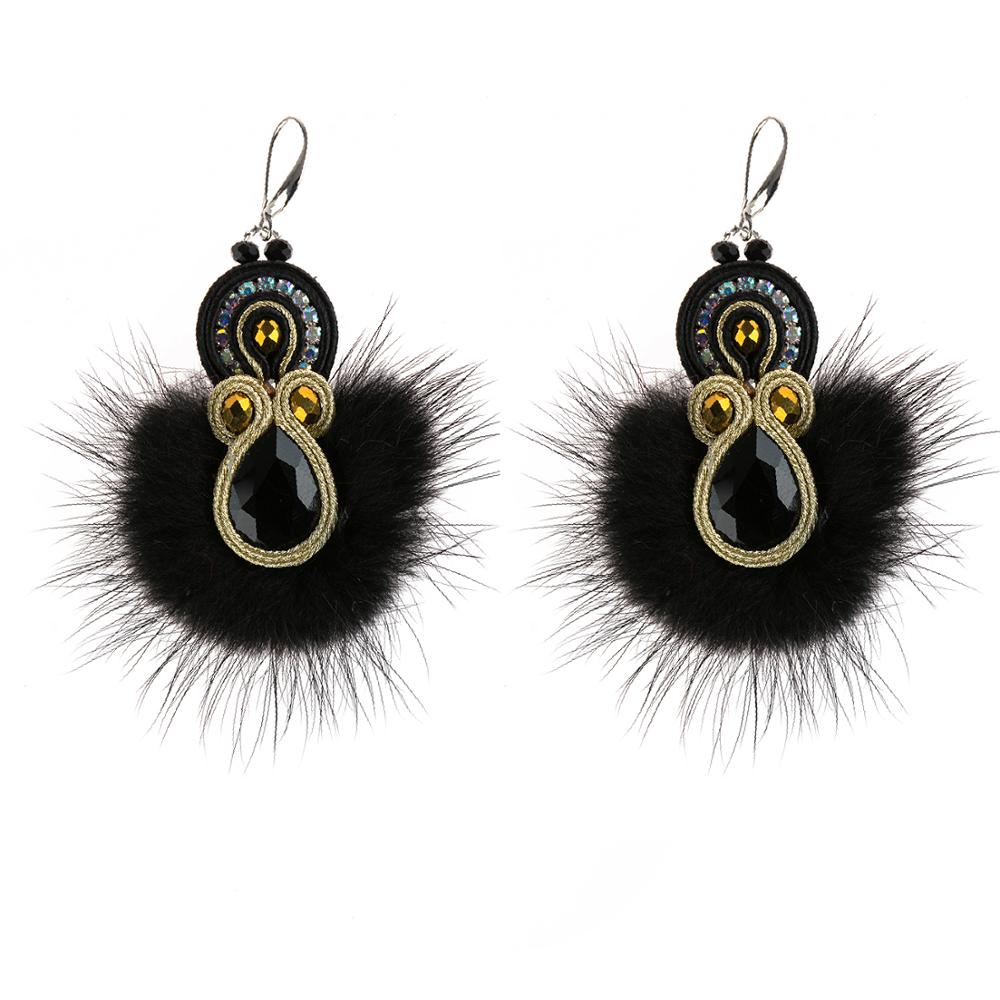 KpacoTa Handmade Soutache Feat - Winter Ethnic Fashion For Women 评论和价格