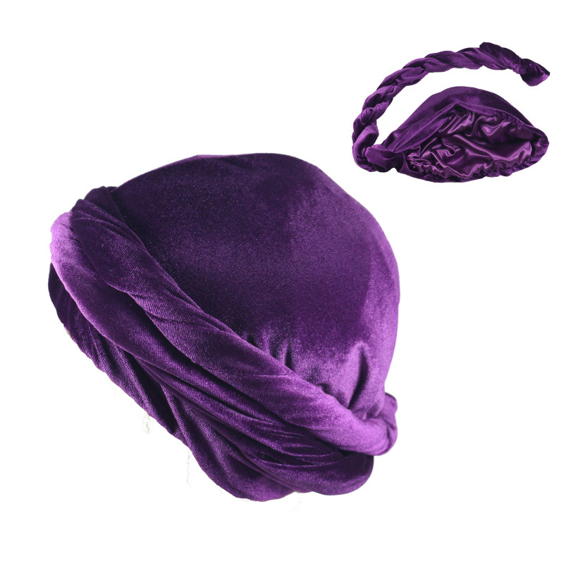 Solid Color Men's Velvet Head  - Ethnic Fashion Men 评论和价格