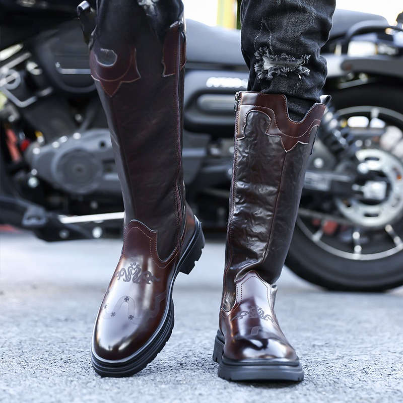 Men's Mid-calf Boots High Qual - Ethnic Fashion Men 评论和价格
