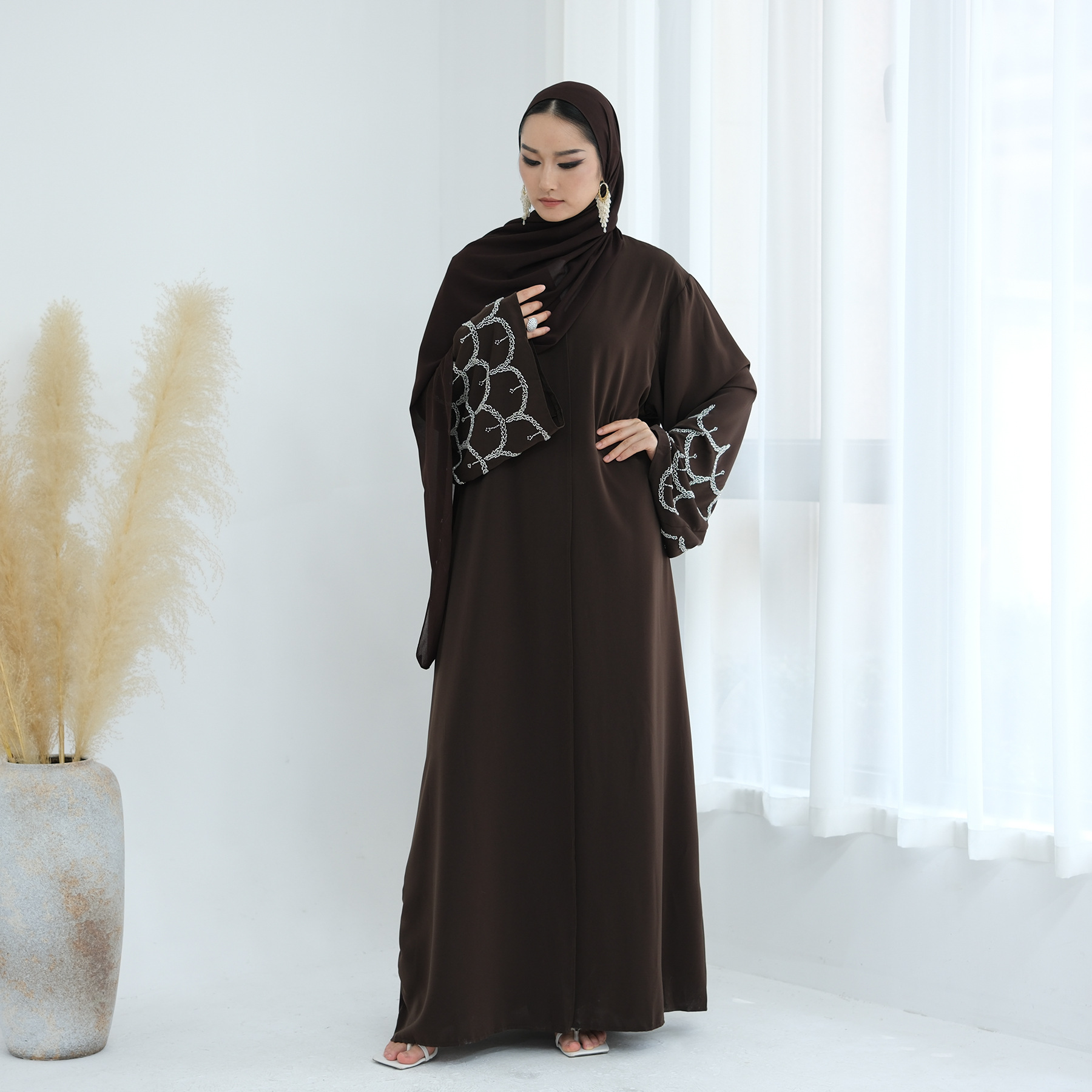embroidery Women Dress Abaya c - Jalabiya Women Arabic 评论和价格