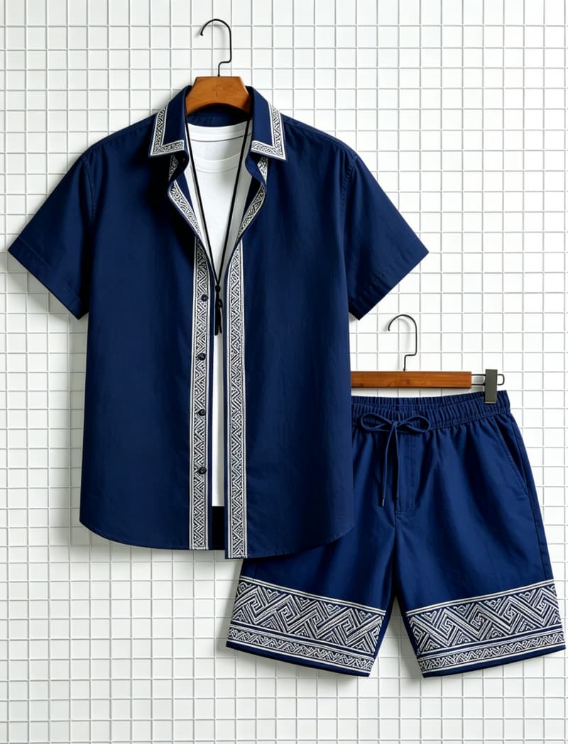 Men's ethnic border printed sh - Ethnic Wear 评论和价格