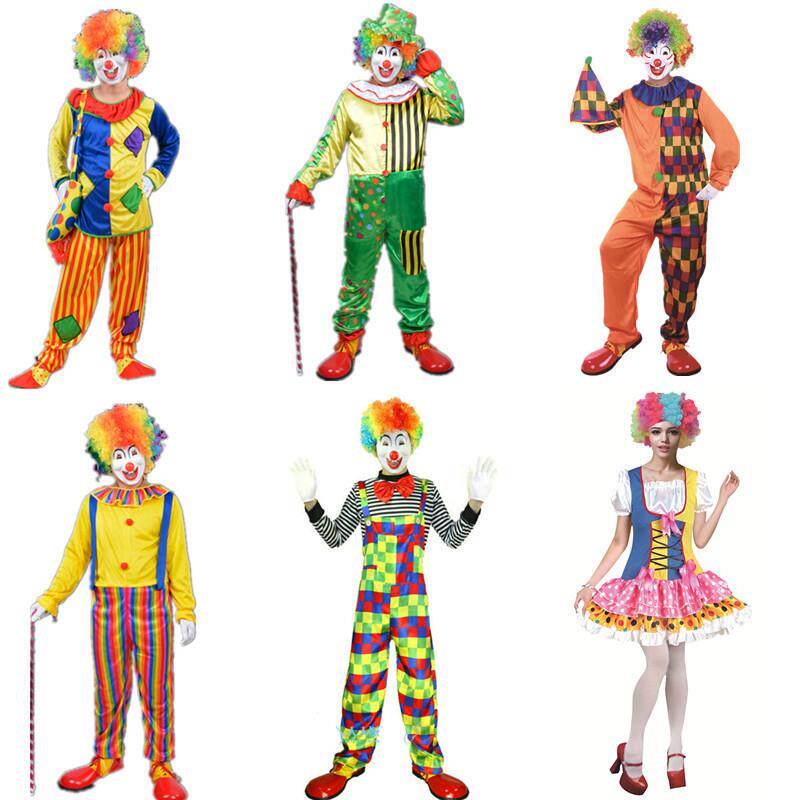 Halloween Clown Costume Ball C - Ethnic Wear 评论和价格