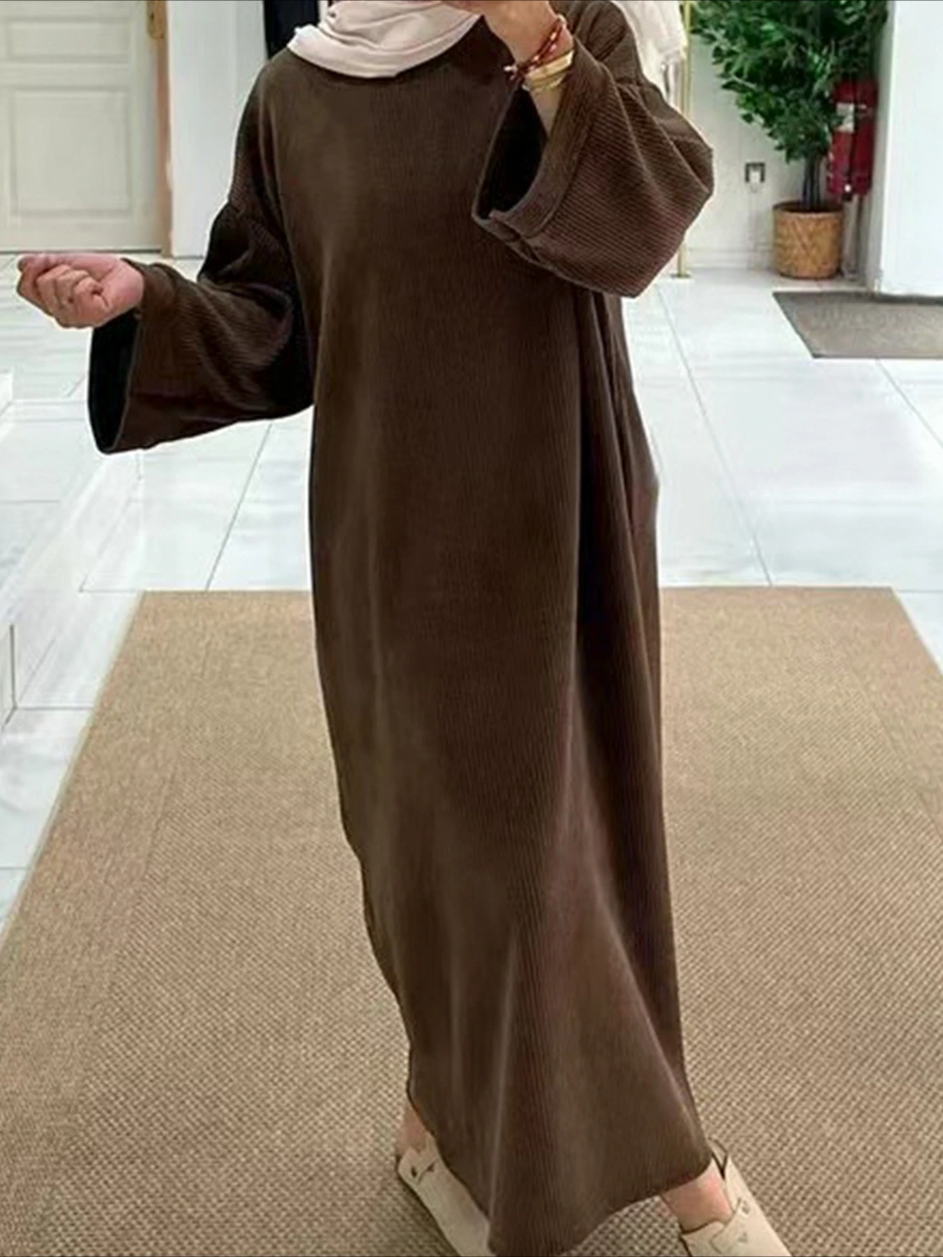 Eid Muslim Women Modest Dresse - Jalabiya Women Arabic 评论和价格