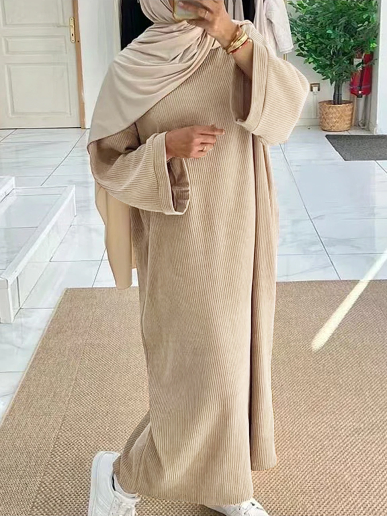 Eid Muslim Women Modest Dresse - Jalabiya Women Arabic 评论和价格