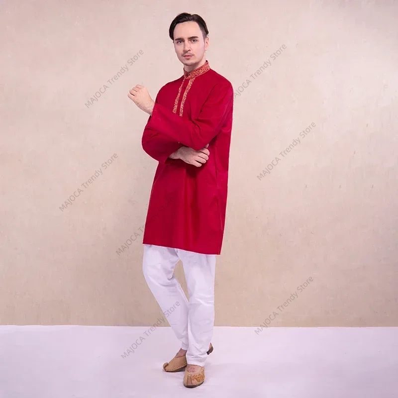 Indian Dress for Men Kurtas Sh - Kurta Men Cotton 评论和价格