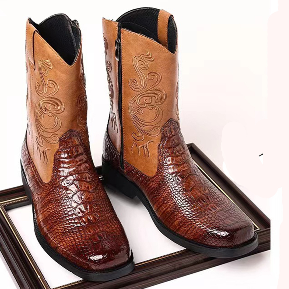 Fashionable Embossed Casual Me - Ethnic Fashion Men 评论和价格