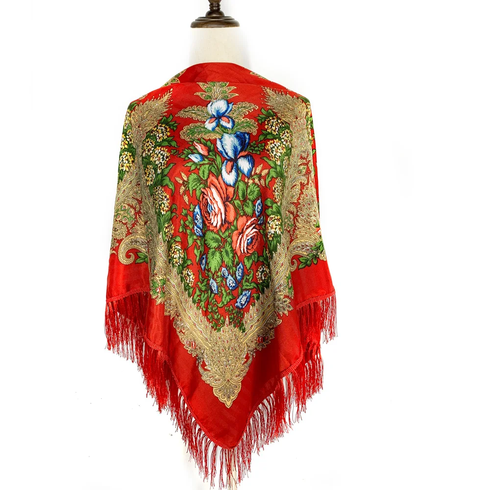 130*130cm Ethnic Style Russian - Winter Ethnic Fashion For Women 评论和价格