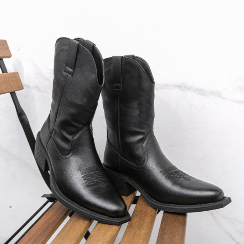 Men Boots Classic Embroidery W - Ethnic Fashion Men 评论和价格