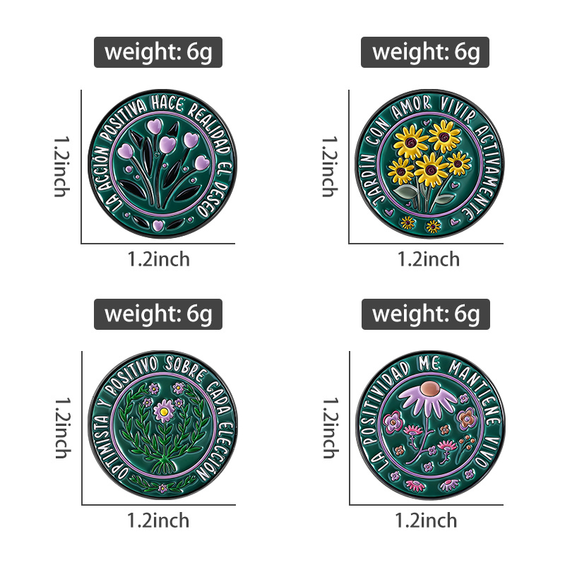 Inspirational Quotes Enamel Pi - Ethnic Fashion Quotes 评论和价格