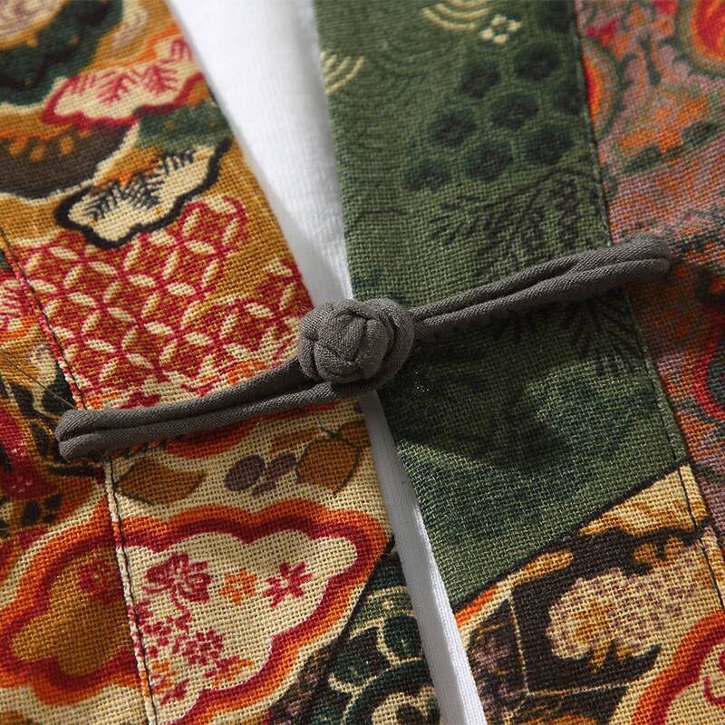 Ethnic Style Print Yukata Men  - Ethnic Fashion Men 评论和价格