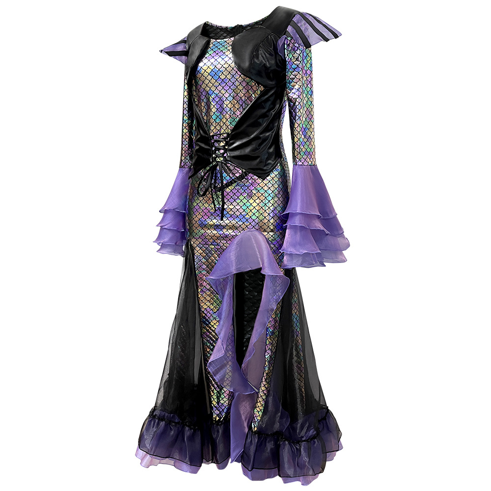 Dark Mermaid Long Dress Costum - Ethnic Wear 评论和价格